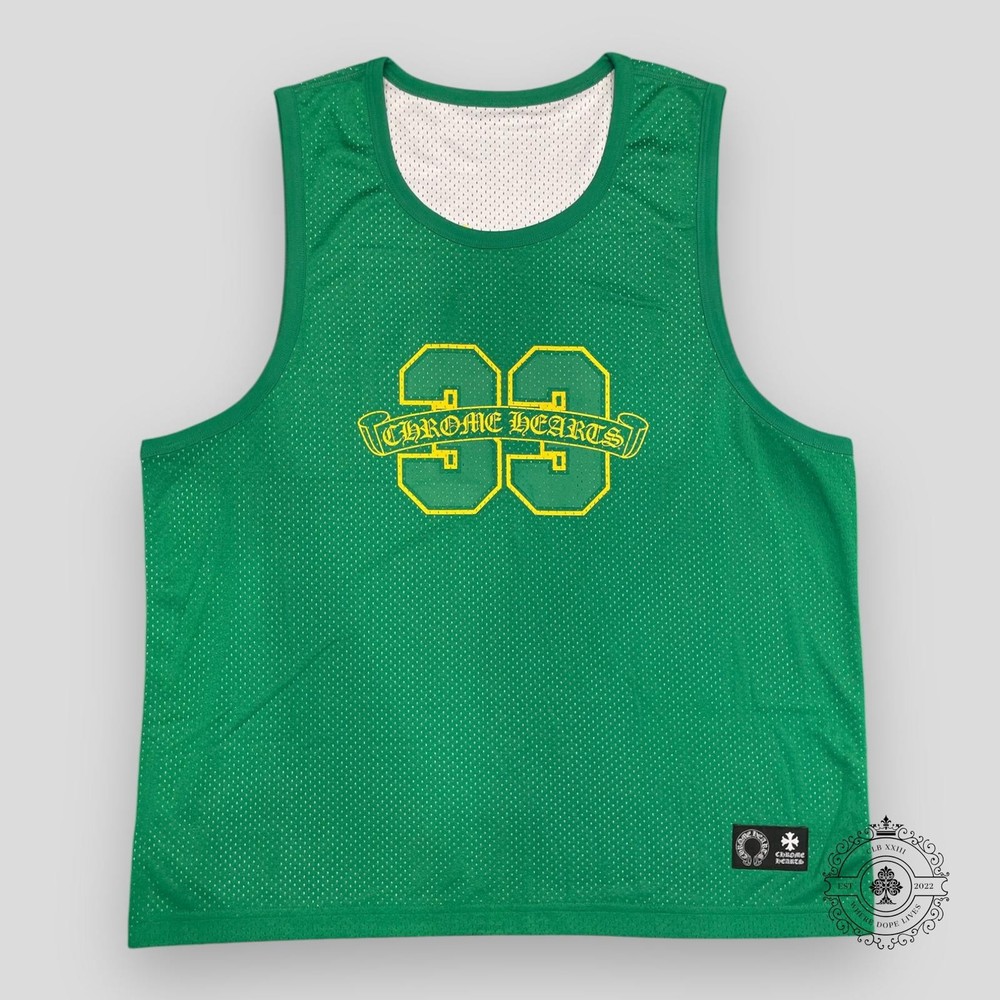 Chrome Hearts Reversible 33 Mesh Jersey in Green