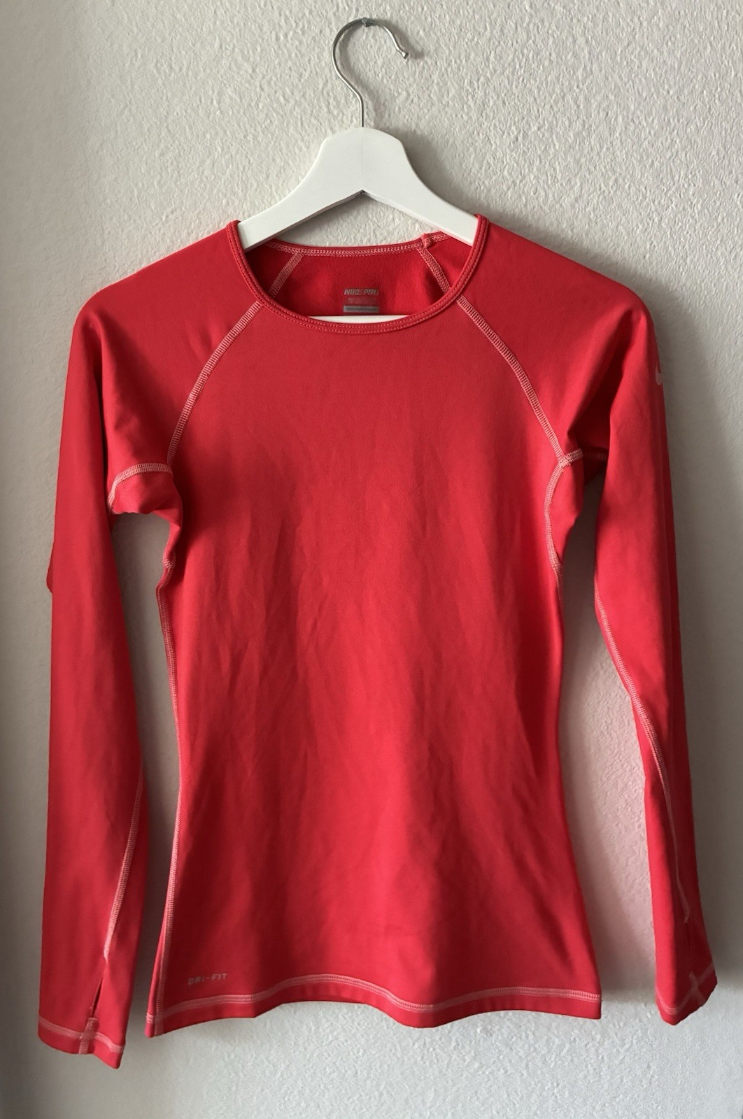 Vintage Nike Pro Dri-FIT Red Compression Top with Thumb Holes gallery