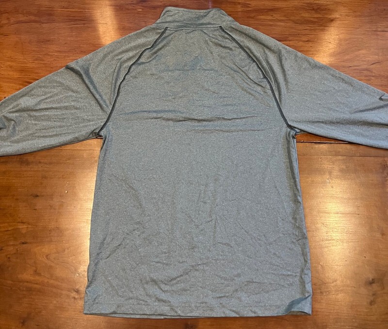 Training Fit Quarter Zip Sweatshirt S Gray Long Sleeve Dri Star Men’s gallery