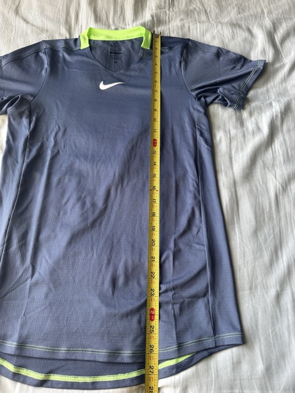 Nike Court Dri-Fit Tennis Shirt Tour Blue Player Issue Exclusive DR6548-491 XS gallery