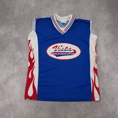 Dynamic Team Sports Vista All Stars Blue Flame Sleeveless Jersey S
