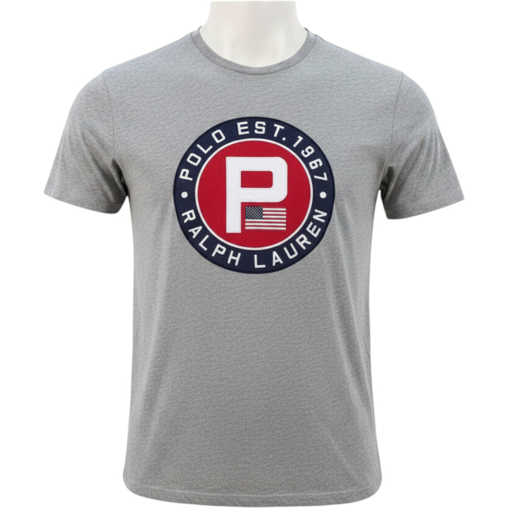 Polo Ralph Lauren Yacht Club Patch T-Shirt Men's L Gray NWT gallery