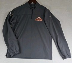 Mizuno Performance Pullover Youth XL Gray Baseball Long Sleeve 1/4 Zip Logo Acer