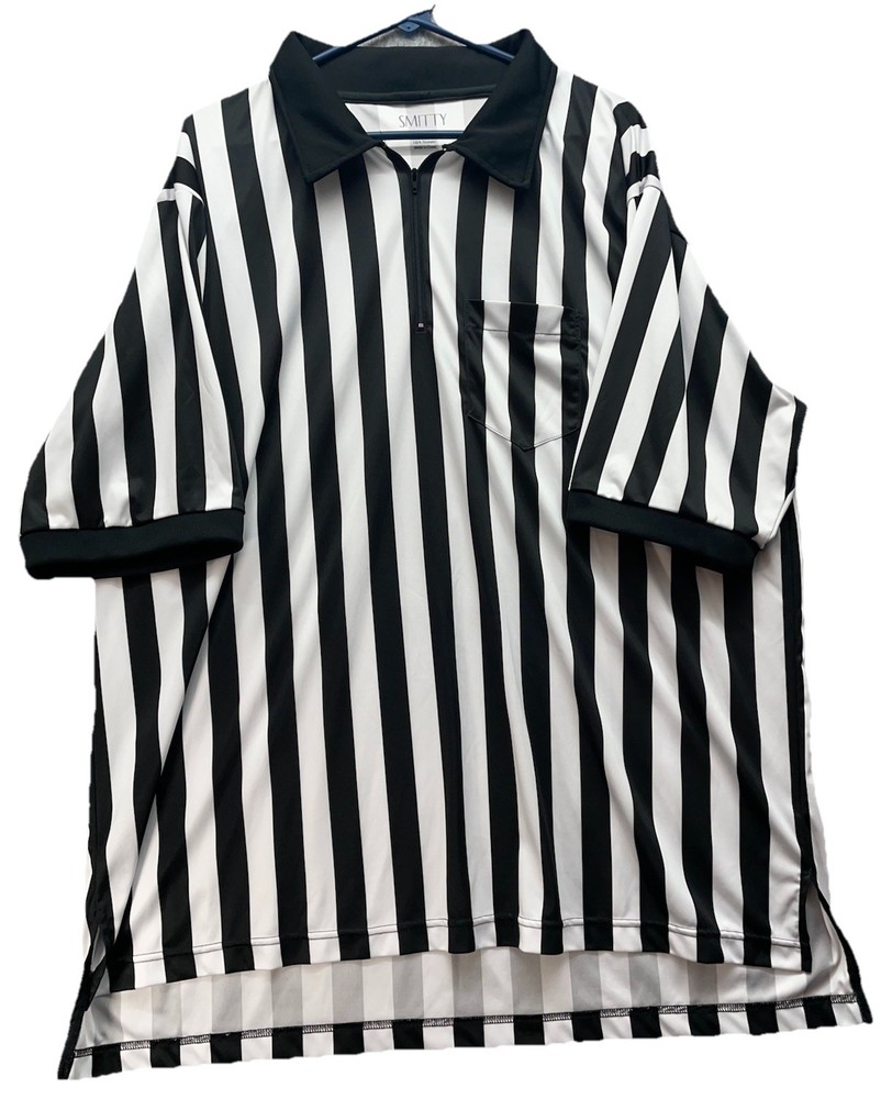 Smitty Referee Shirt 1/4 Zip Mens 3XL Pro-Style Short Sleeve Comfort Tech Pocket