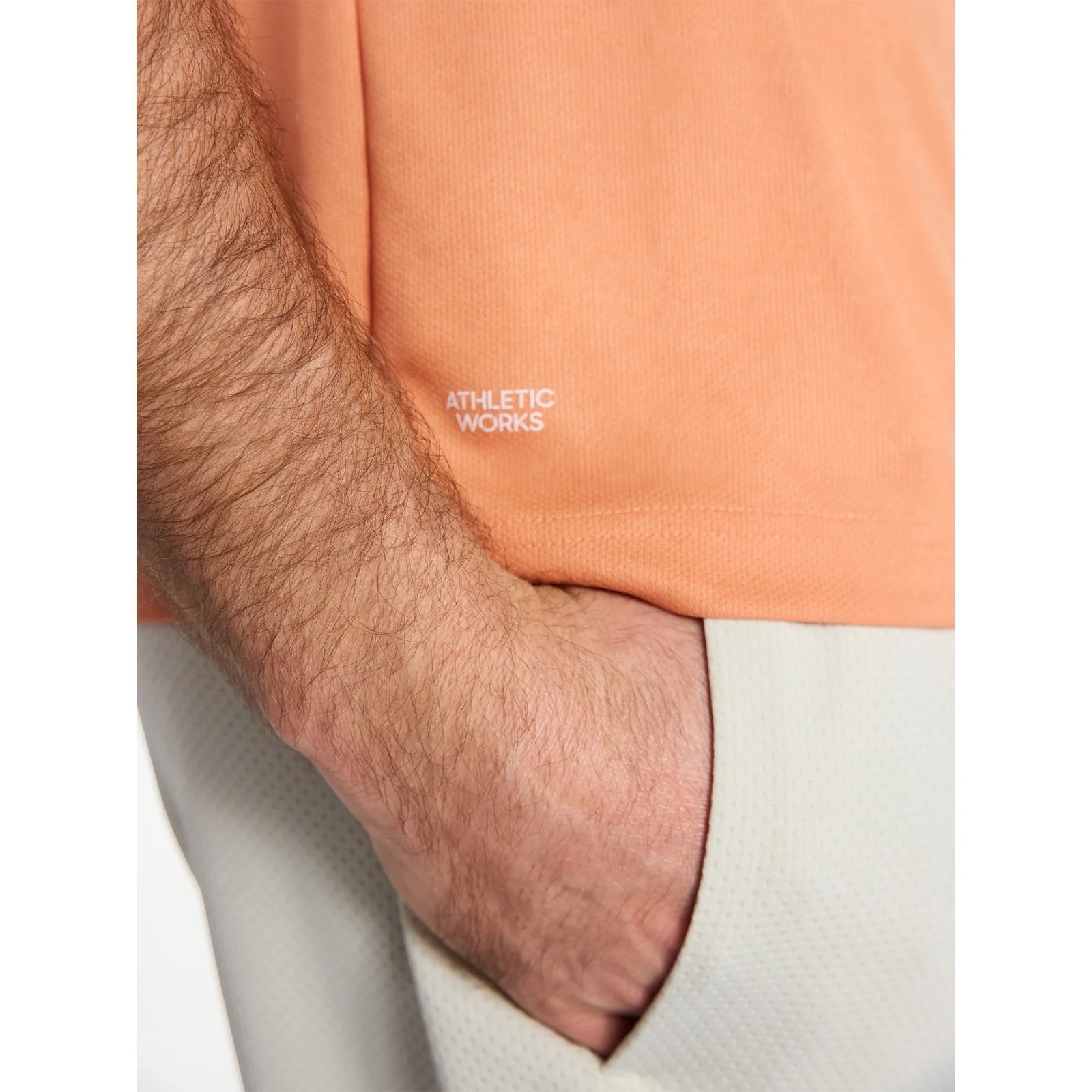 Men's Medium Athletic Works Core Active T Short Sleeve Shirt Orange Adobe New gallery