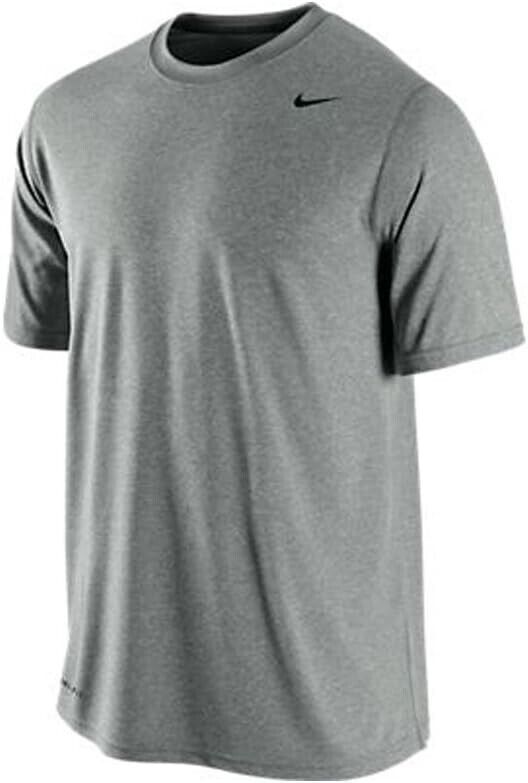 NWT NIKE Mens Legend Short Sleeve Tee Gray/Black SMALL 727982-091 gallery