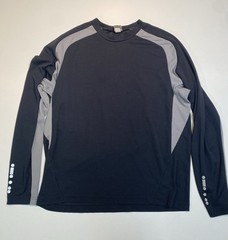 Men’s REI Lightweight Black And Grey Long Sleeve Base Layering Piece