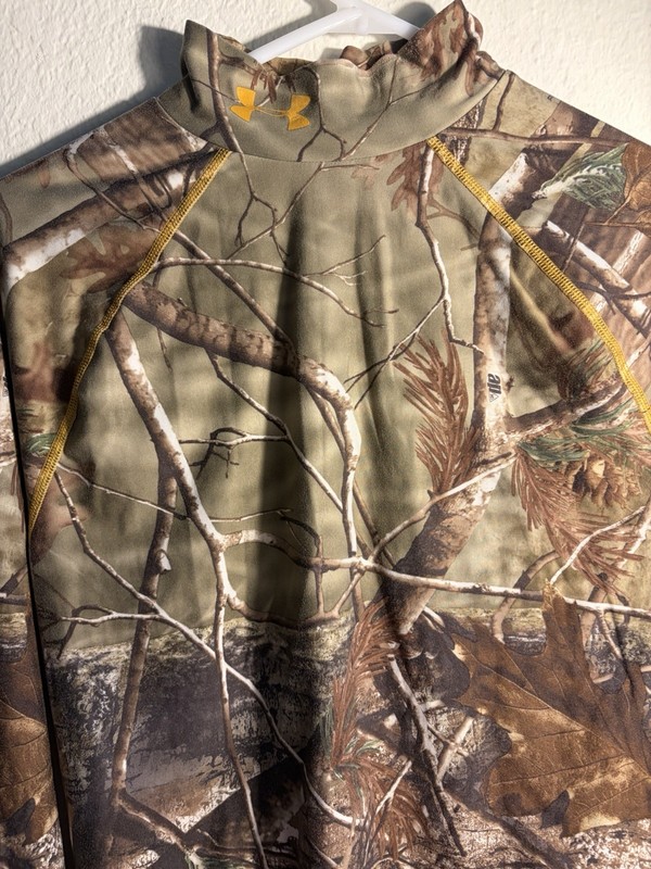 Under Armour Shirt Mens Medium Camo Compression Coldgear Realtree size M gallery