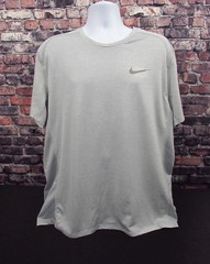 Nike Dri-FIT Breathe Men’s XXL Gray Crew Neck Running T-Shirt 834241-100
