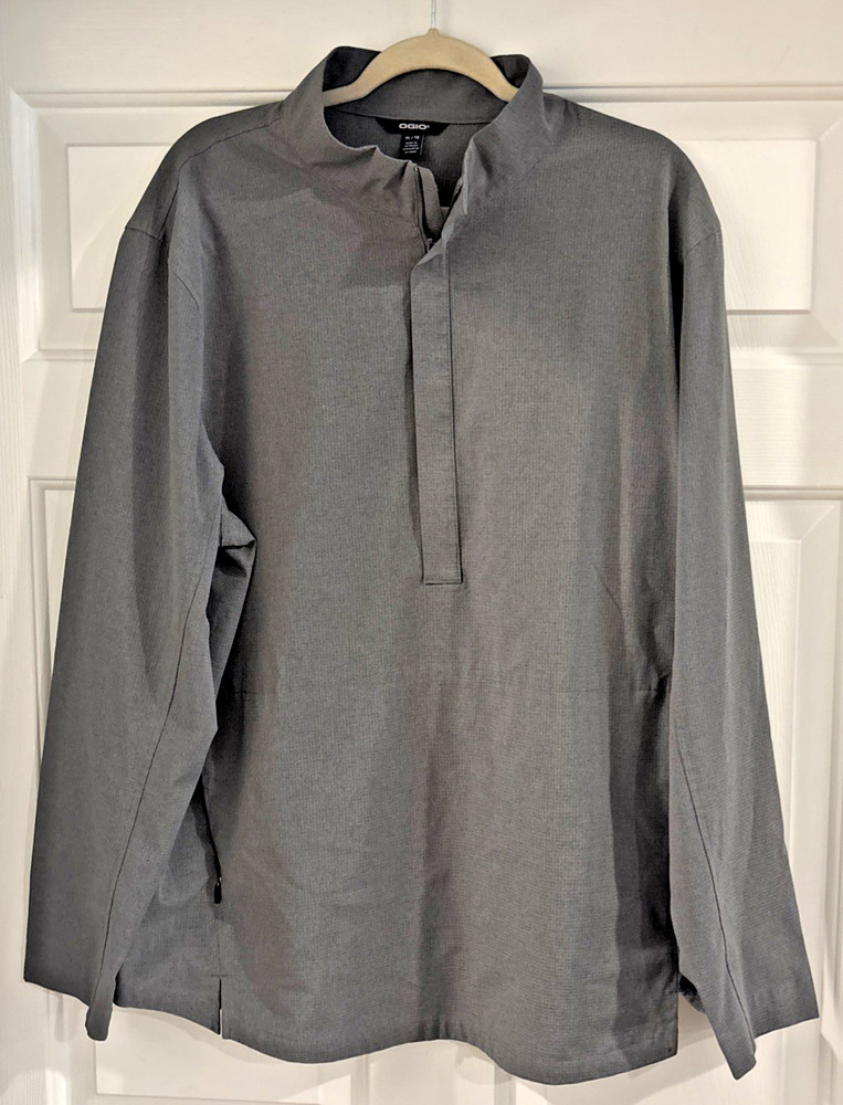 Ogio Men’s Pullover Gray Mist Motion 1/2 Zip Size XL TG Light Weight Zipper Nice