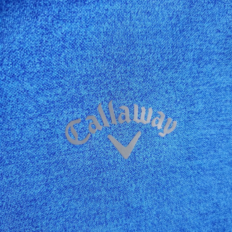 Callaway Pullover Men's L Blue Performance Mock 1/4 Zip Golf Top Sweatshirt gallery