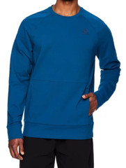Reebok Mens Long Sleeve French Terry Crew Neck Sweatshirt Sailor Blue Medium $25