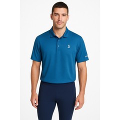 Izod Golf Blue Striped Lightweight Collared 1/4 Button Short Sleeve Polo Top XL