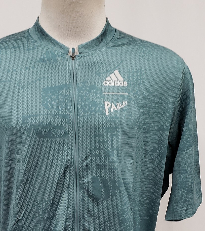 Brand New adidas Men’s Parley Short Sleeve Cycling Jersey - L gallery