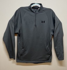 Under Armour (M) Men’s 1/4 Zip Pullover Pockets, Embroidered Logo & Name on Back