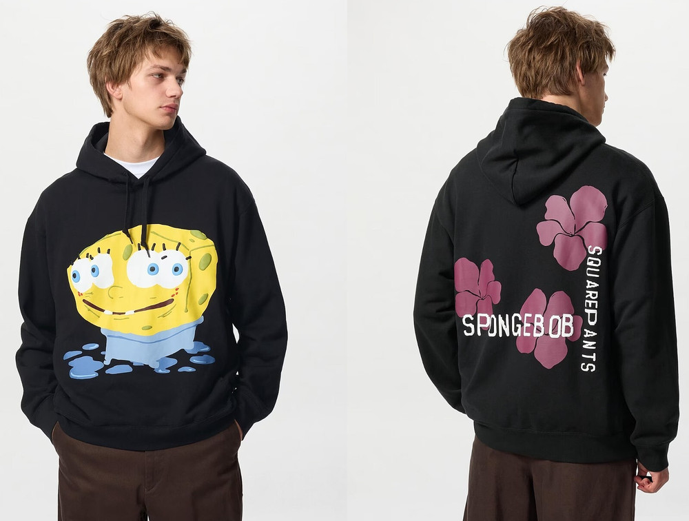 NWT Cactus Plant Flea Market X SpongeBob SquarePants Premium Sweatshirt Hoodie