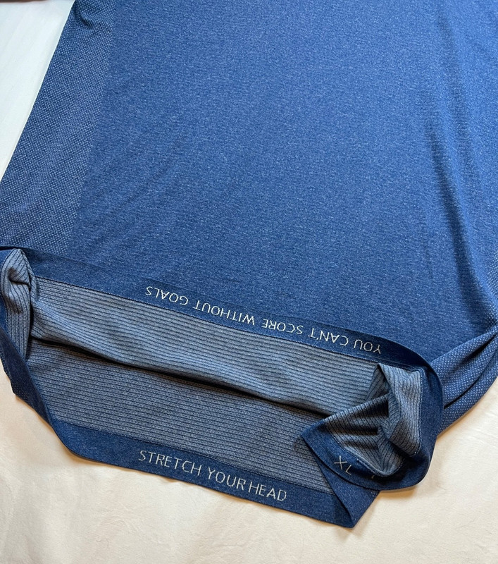 Lululemon Mens XL Metal Vent Tech Short Sleeve Heathered Blue Stretch Sports Gym gallery