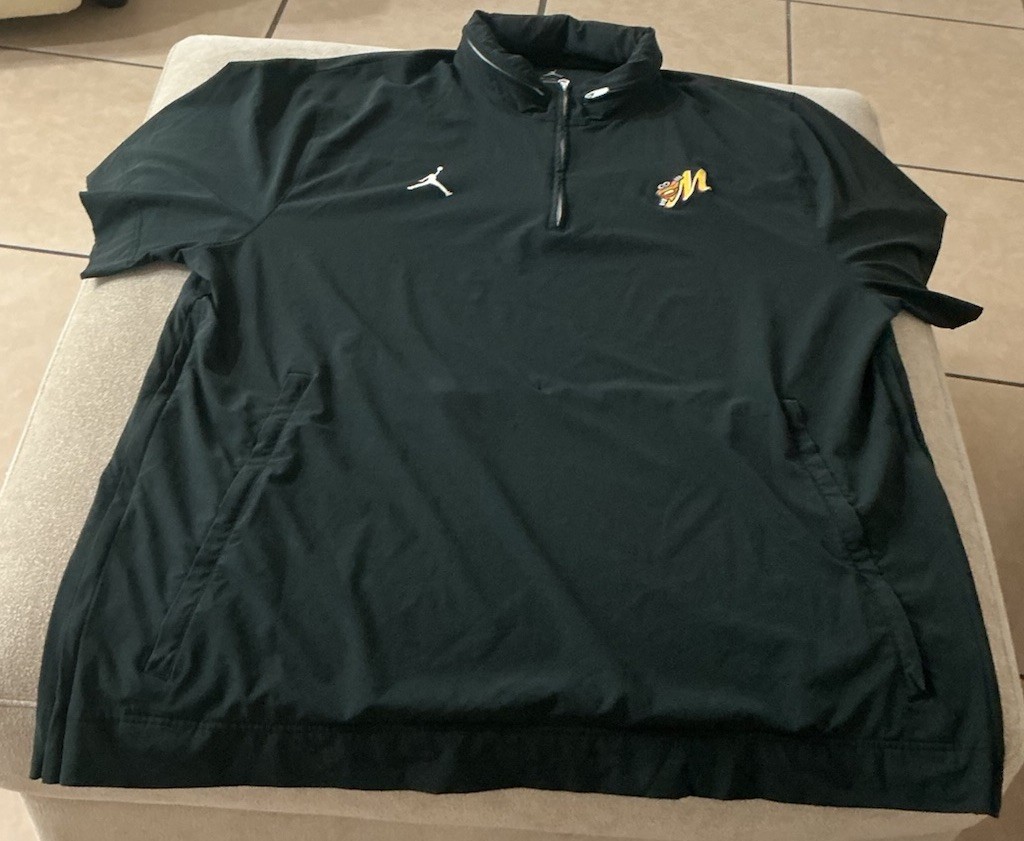 Jordan Mens 2XL Black 1/4 Zip Short Sleeve Mock Neck Pullover w/ Pockets gallery