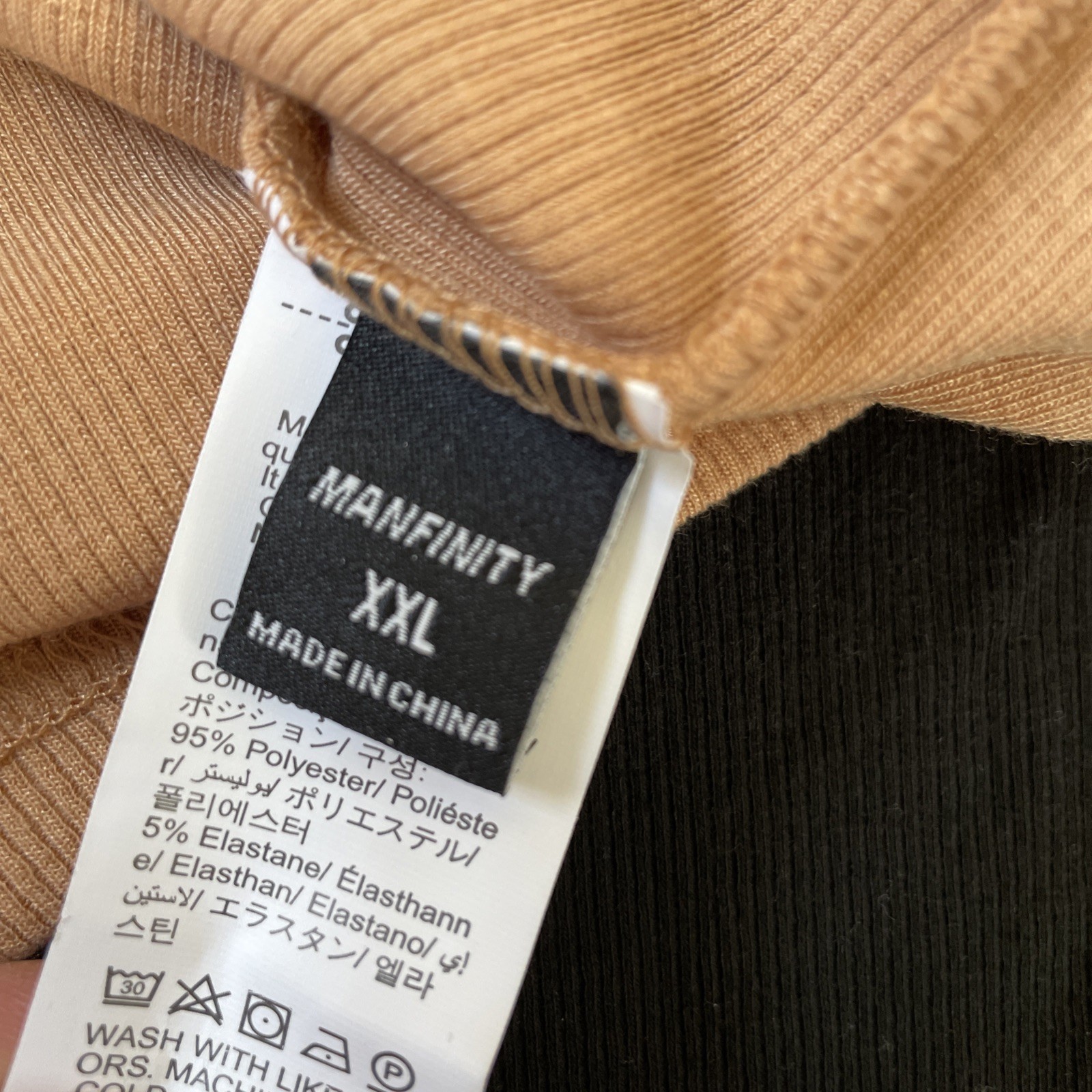 Manfinity Mens XXL Knit Zipper Tank Top Sleeveless Lot Of 3 Black Tan Green gallery
