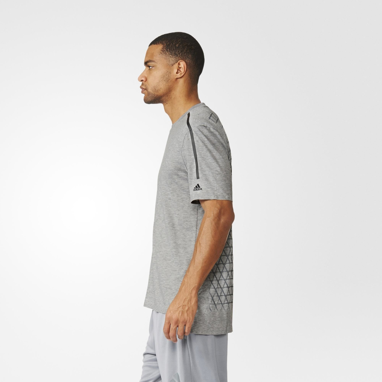 Adidas STANDARD 19 AEROKNIT Tee CLIMACOOL Training gym Running Shirt Top~Mens Lg gallery