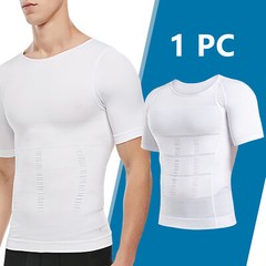 2/1PCS Men Body Shaper Slimming Tummy Vest Compression Shirt Tank Top Shapewear