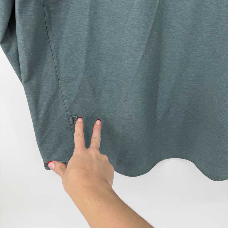 Lululemon Commission Long Sleeve Button *Wash Mens XL Enzyme Green *See Photo gallery