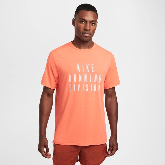 Nike Rise 365 Running Division Dri-FIT Short-Sleeve Running Top Orange Men's MT