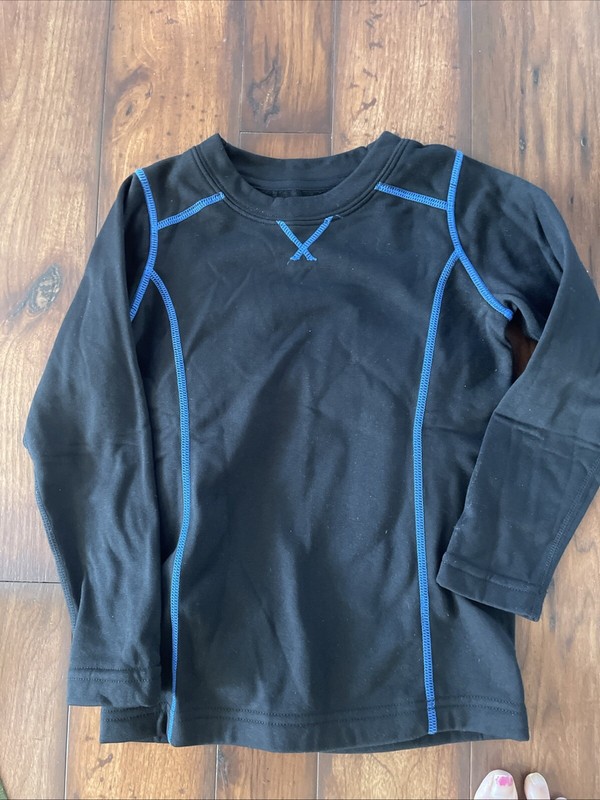Redhead Thermal Fleece Molleton Long Sleeve Shirt Youth Small Black/blue gallery
