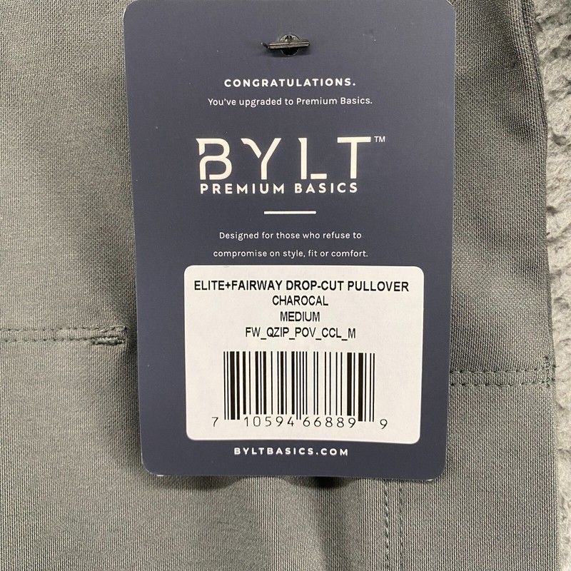 Bylt Pullover Mens Medium M Gray Elite Fairway Drop Cut Pullover Houston Texans gallery