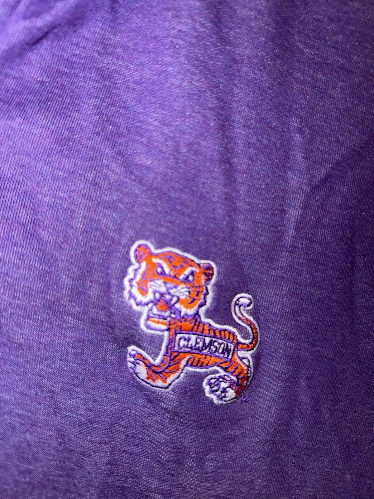 Johnnie-O Clemson Tigers Sully Performance 1/4 Quarter Zip Purple Mens Large gallery
