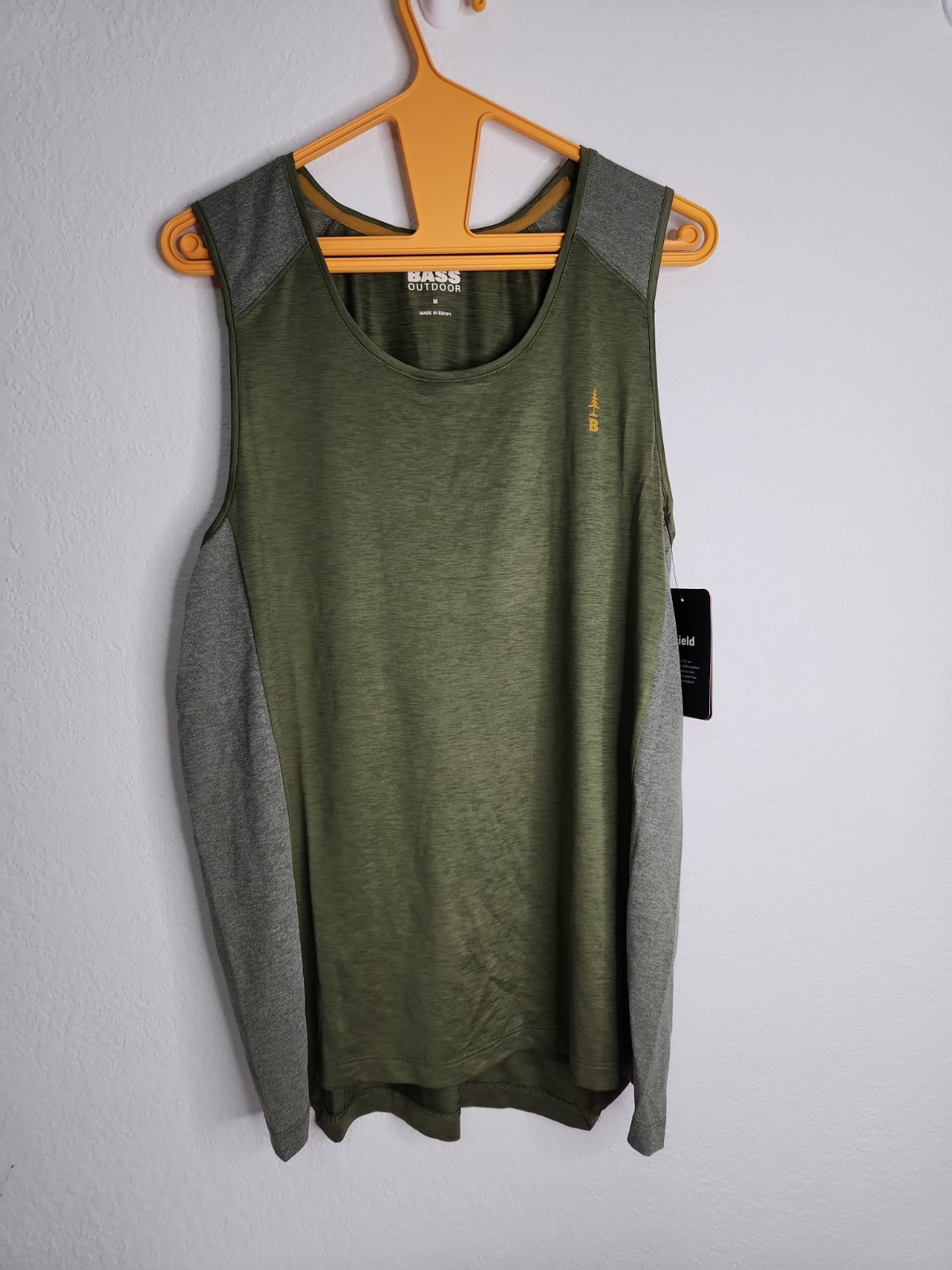 Bass Outdoor BCool base layer Bshield Multi-Sport Athletic Men's M Tank Top NWT gallery