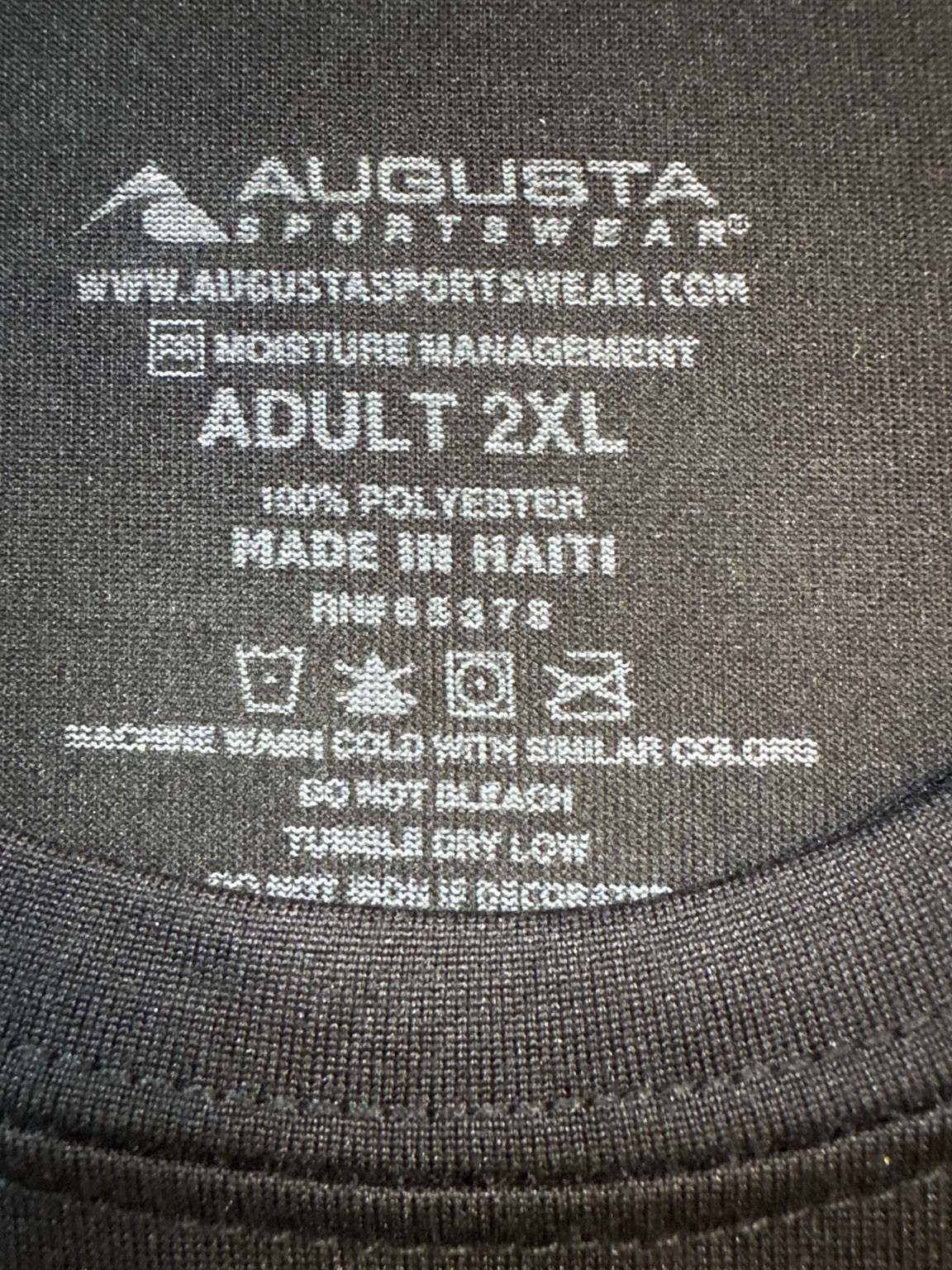 Augusta Sportswear Adult Two Xl Grey Black Performance Athletic T-Shirt Moisture gallery