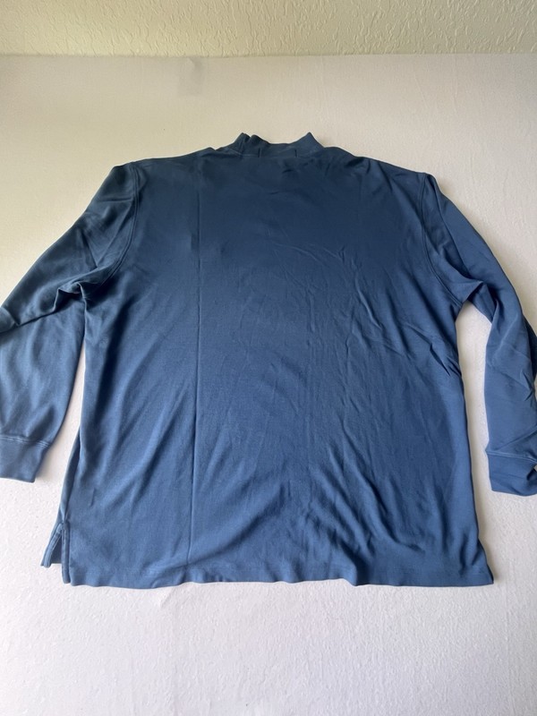 FAIRWAY & GREENE Pullover Mock Turtleneck Blue Mens XL Nantucket Golf Club Logo gallery