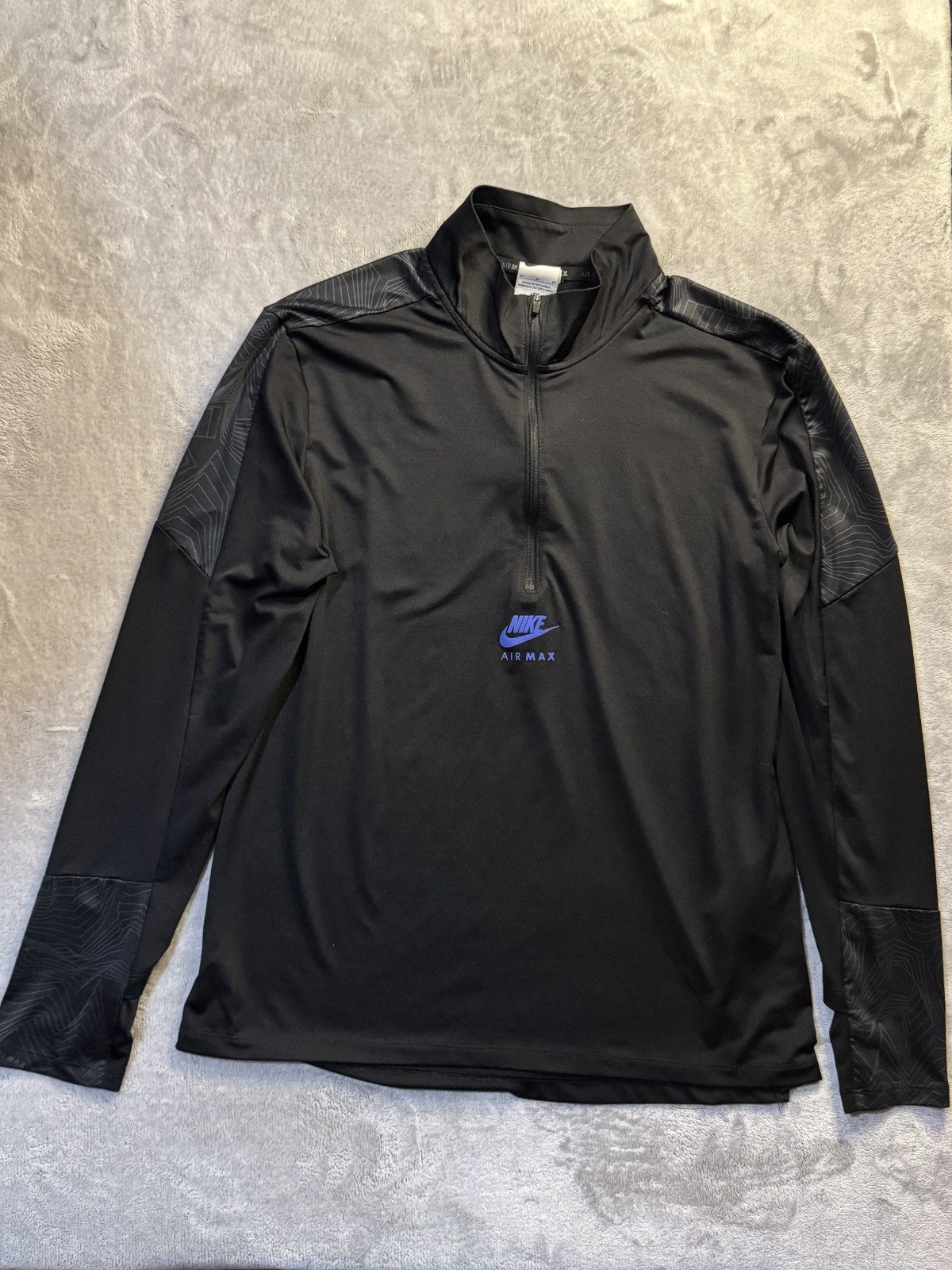 Nike Air Max Dri-FIT 1/4 Zip Pullover Black Mens Medium FV5599-010 gallery