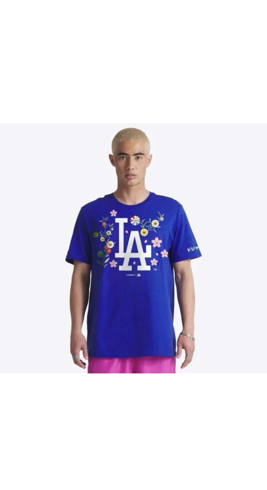Takashi Murakami x LA Dodgers MLB World Series Limited Edition Shirt BLUE LARGE gallery