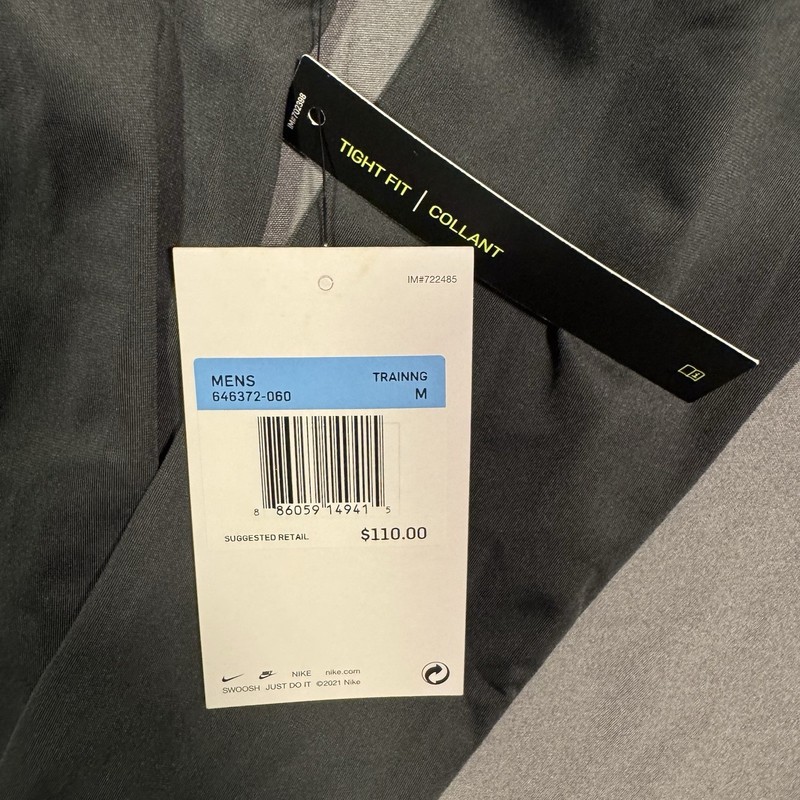 Nike Pro Mens HyperCompression LS Training Shirt M charcoal 646372-060 $110 gallery