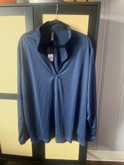 New Adidas Sport Half Zip Collegiate Navy Men’s 2xl