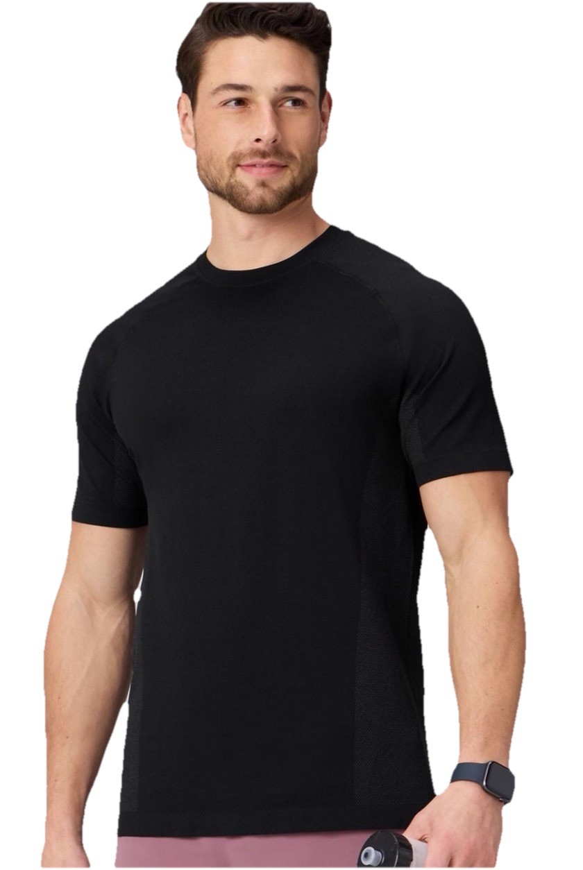 Fabletics The Training Day Men T Shirt Seamless In Black Size XL gallery