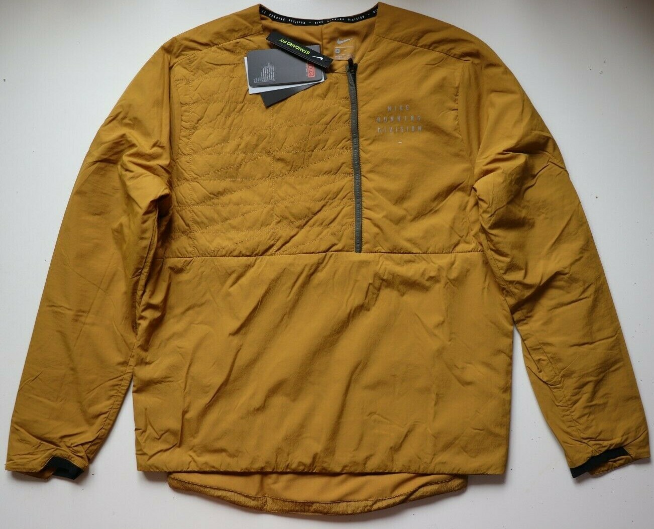 NIKE RUN DIVISION ECOFILL WATER REPEL RUNNING HALF ZIP TOP CU7872-338 MEN M gallery
