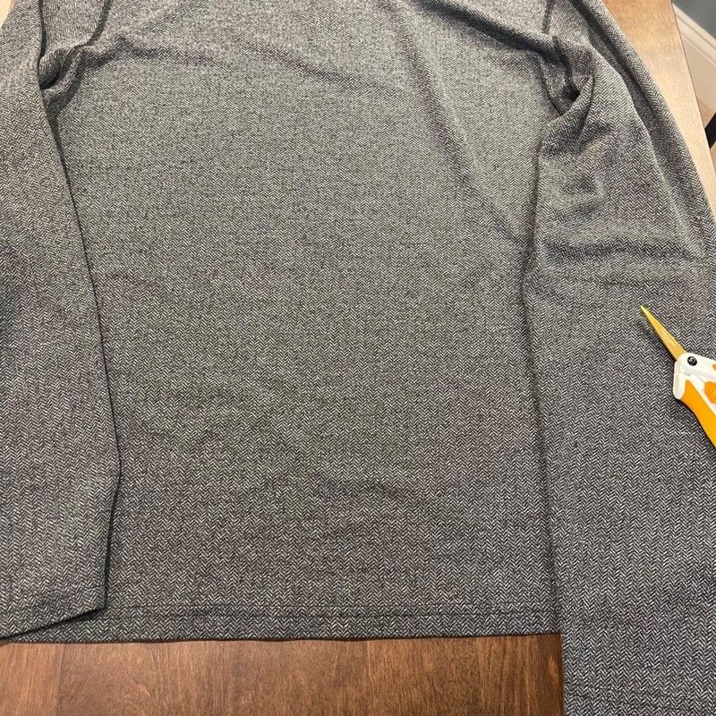 Under Armour Threadborne Siro Quarter Zip Pullover Men's Size Large Gray Chevron gallery