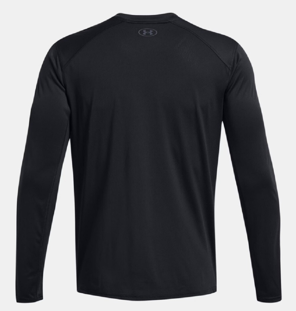 NWT Under Armour Drift Tide Men's 2XL Knit Black Long Sleeve T-shirt 1370027 gallery
