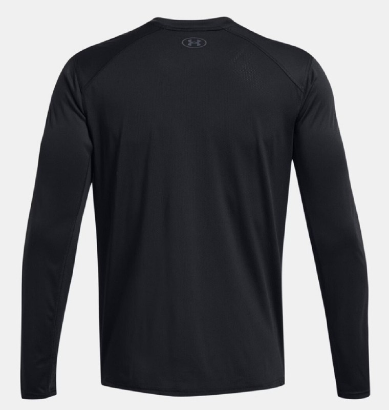 NWT Under Armour Drift Tide Men's 2XL Knit Black Long Sleeve T-shirt 1370027 gallery