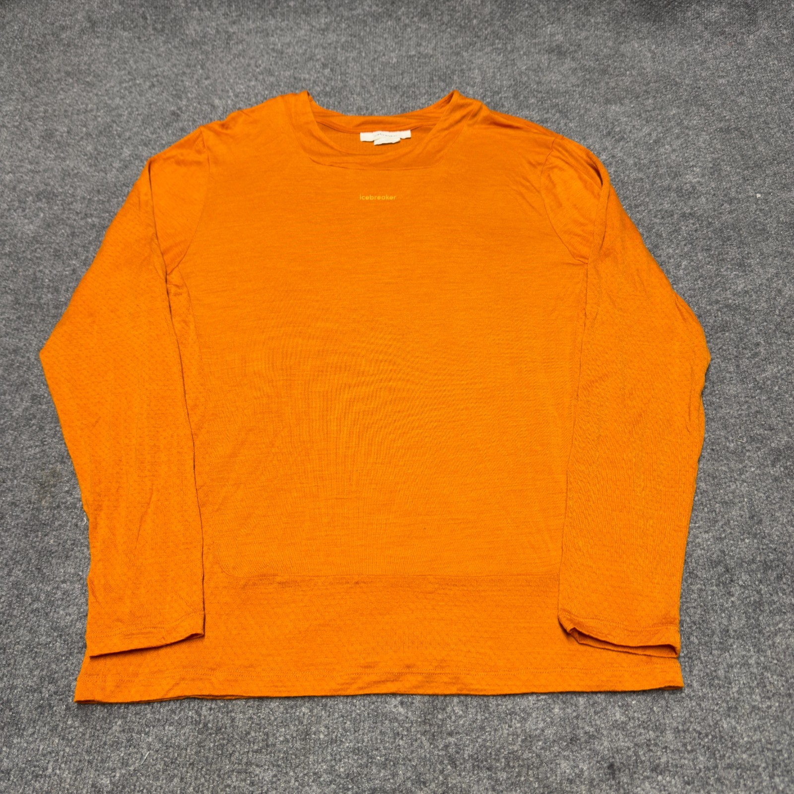 Icebreaker Merino Lyocell Blend Sonebula Long Sleeve Men Medium Base Orange gallery