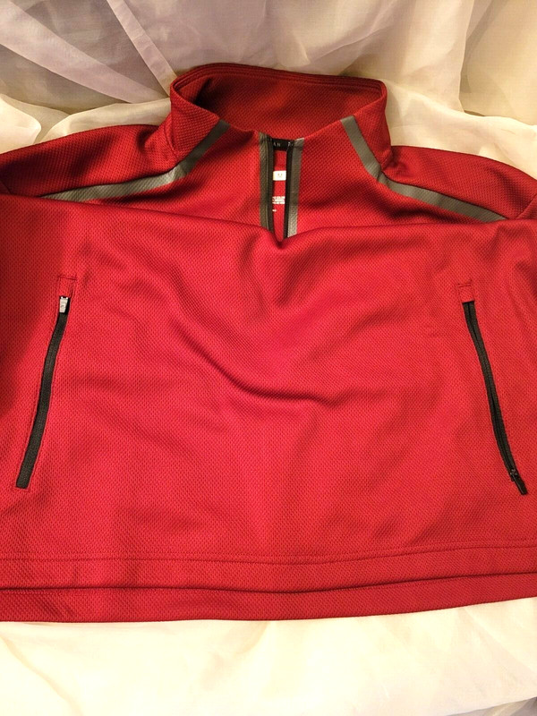 NWT Msx By Michael Strahan Mens Long Sleeve Quarter-Zip Mesh Pullover Top Sz M gallery