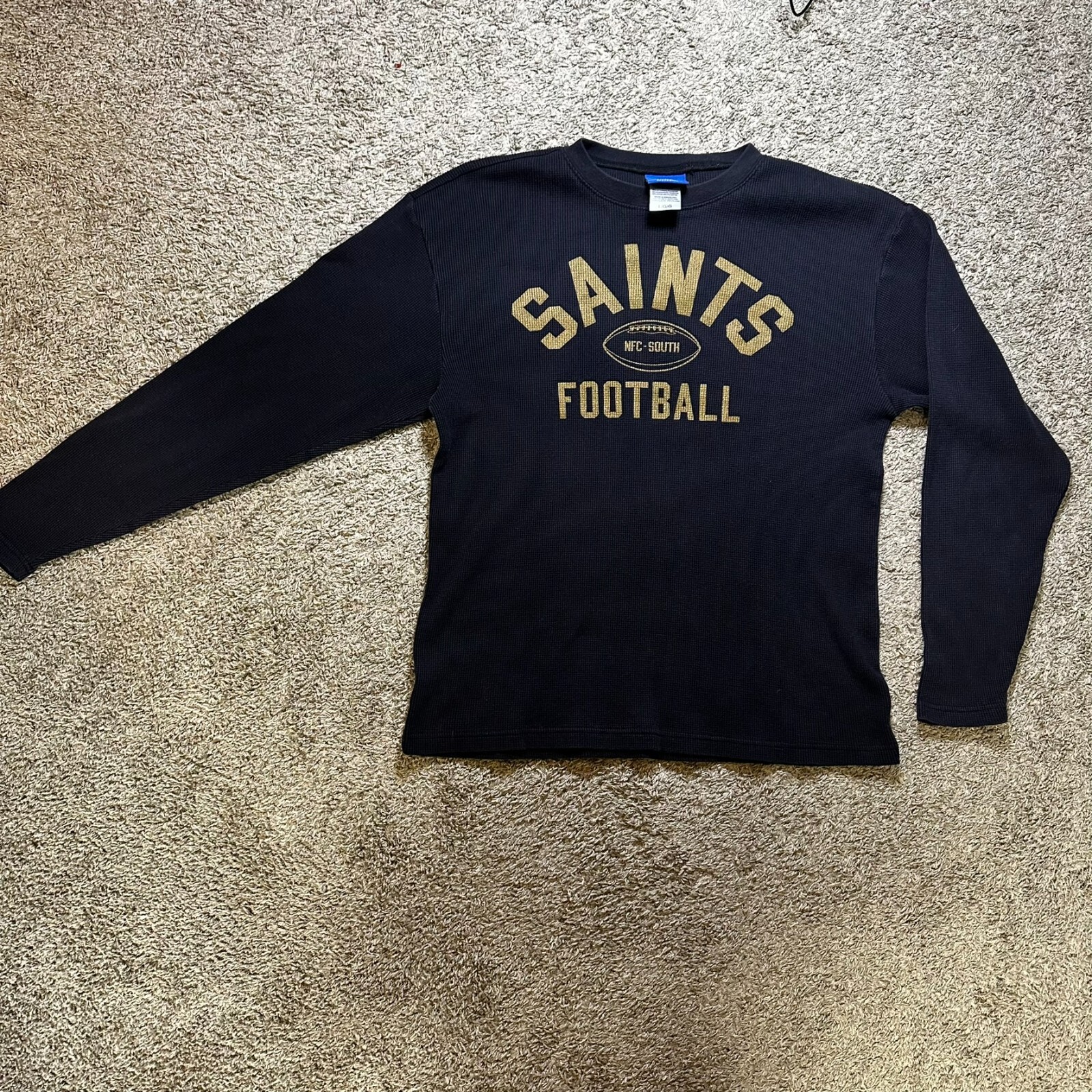 New Orleans Saints Football Long Sleeve Men's Large Shirt Y2K Reebok gallery