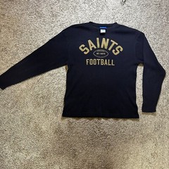 New Orleans Saints Football Long Sleeve Men’s Large Shirt Y2K Reebok