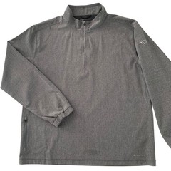 7 Diamonds Oxygenate Mens XL Grey 1/4 Zip Pullover Anti-Odor Quick Dry Stretch