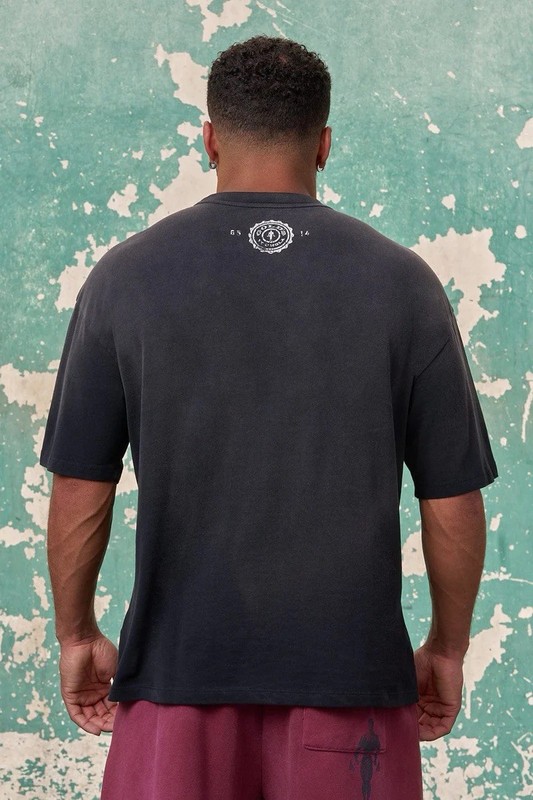 YOUNGLA - 4213 - GOLDS GYM IRON LEGACY ICON TEE - BLACK - MEDIUM gallery