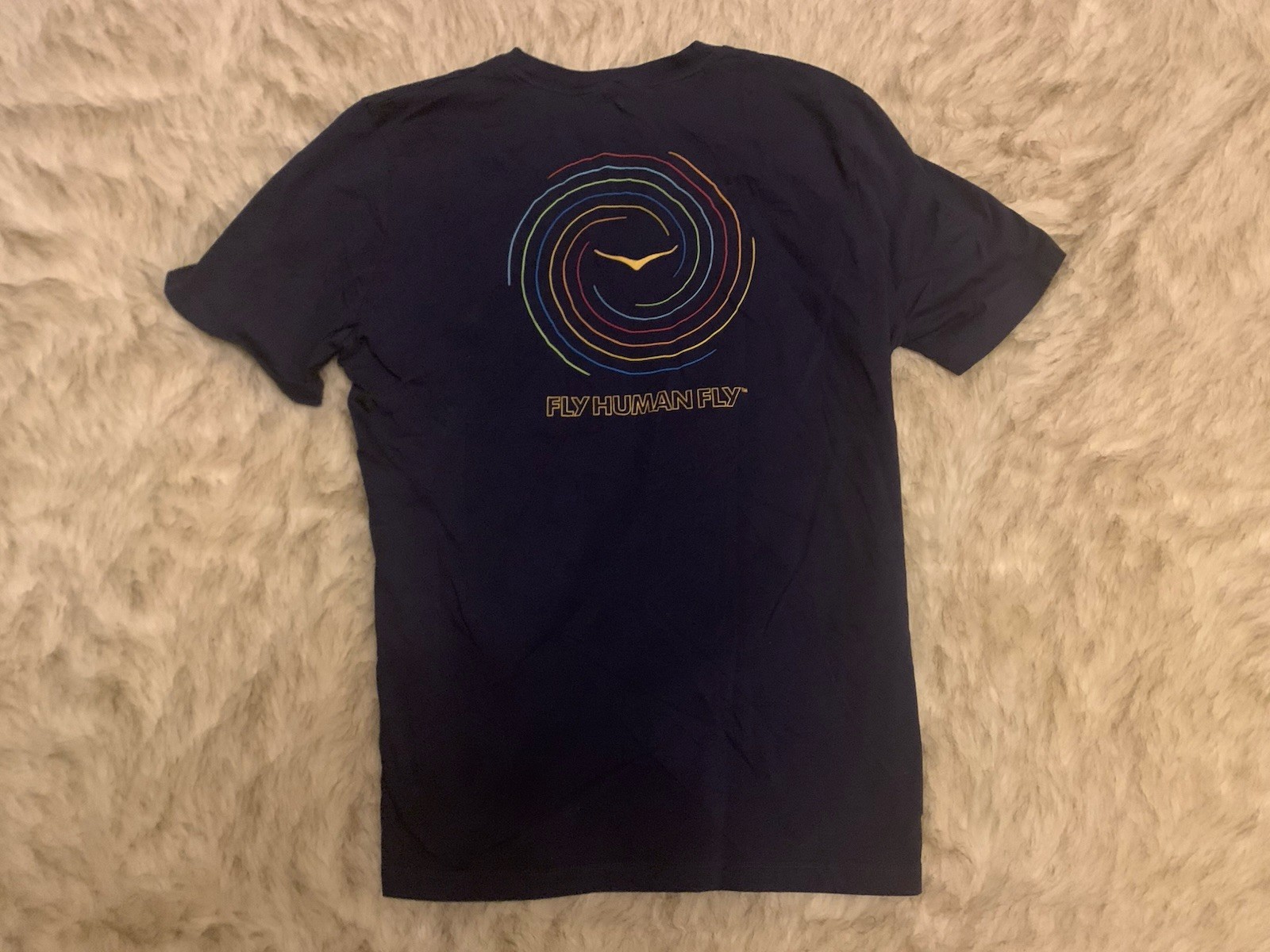 Men’s Hoka One One Fly Human Fly Dark Blue Running T-Shirt (Large) gallery