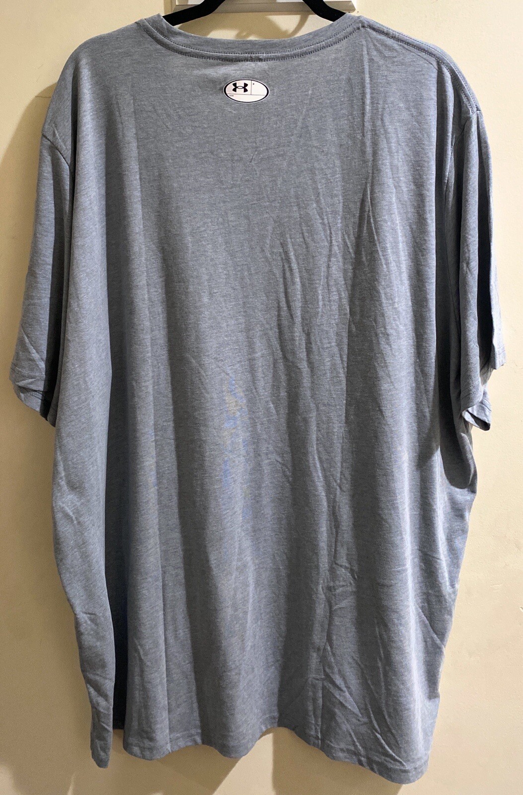 UNDER ARMOUR Logo Short Sleeve Gray Cotton/Poly T-shirt New with Tags 4XL gallery